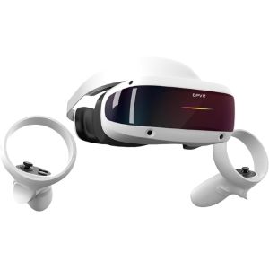 DPVR E4 VR Headsets, PCVR Headset with Controller, Virtual Reality Headset for PC Games, Support SteamVR Games (E4 Elite)