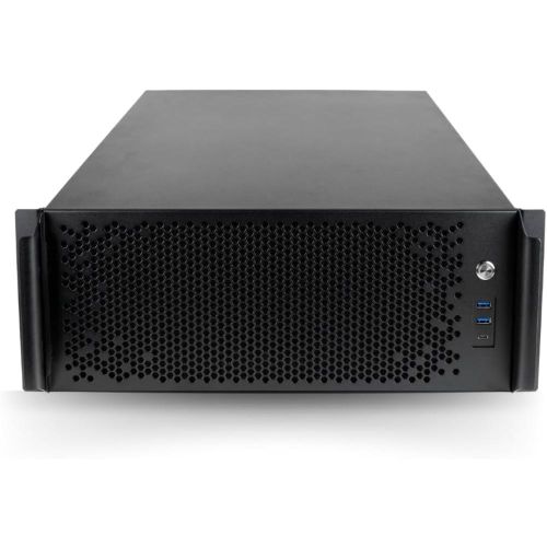 Quiet Rackmount Computer (RTX 5080, 3.2-5.1GHz AMD Ryzen 7 9700X CPU, 64GB DDR5 RAM, 2X2TB SSD, W11Pro) - 4U Rack Mount Server or Workstation Desktop PC for Home, Business and Gaming