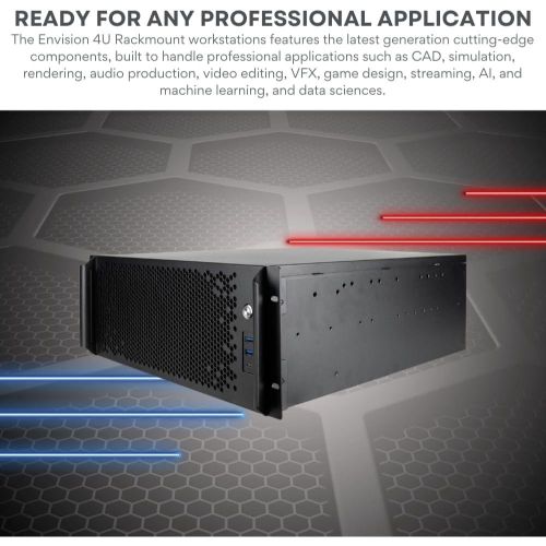 Quiet Rackmount Computer (RTX 5090, 3.2-5.1GHz AMD Ryzen 7 9700X CPU, 96GB DDR5 RAM, 2X2TB SSD, W11Pro) - 4U Rack Mount Server or Workstation Desktop PC for Home, Business and Gaming