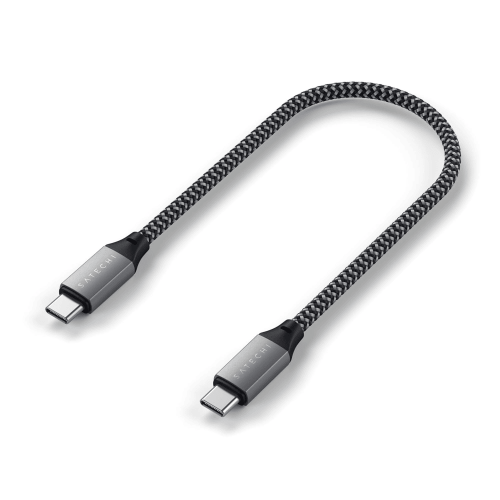 Satechi USB C to USB C Cable 100W Compatible with iPhone 16 Pro Max/16 Pro/16/16 Plus, iPad Mini 6/Pro 2021, iPad Air 4, MacBook Pro 2020, Samsung Galaxy S23, Switch and More (10in/25cm)