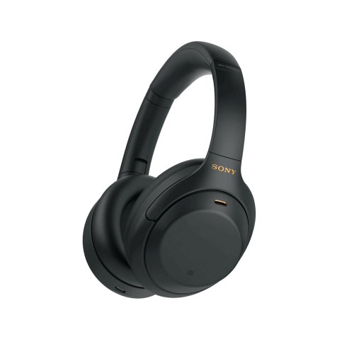 Sony WH-1000XM4 Industry Leading Wireless Noise Cancellation Bluetooth Over Ear Headphones with Mic for Phone Calls, 30 Hours Battery Life, Quick Charge, AUX, Touch Control and Voice Control - Black