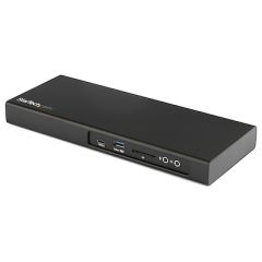Thunderbolt 3 Dock - Dual Monitor 4K 60Hz TB3 Laptop Docking Station with DisplayPort - PCIe M.2 NVMe SSD Enclosure - 85W Power Delivery - SD 4.0, 10Gbps USB-C, 2 USB-A Hub