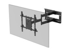 Monoprice Essential Full Motion TV Wall Mount Bracket For 42" To 75" TVs up to 110lbs, Max VESA 400x400, Enabled for Portrait Mode