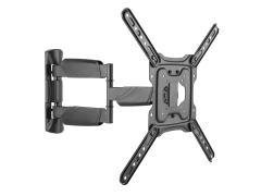 Monoprice Premium Full Motion TV Wall Mount Bracket Low Profile For 23" To 55" TVs up to 77lbs, Max VESA 400x400, UL Certified, Fits Curved Screens