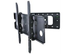 Monoprice Commercial Full Motion TV Wall Mount Bracket For 32" To 60" TVs up to 125lbs, Max VESA 750x450, Heavy Duty Works with Concrete and Brick