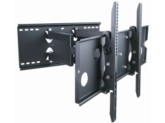 Monoprice Commercial Full Motion TV Wall Mount Bracket For 32" To 60" TVs up to 175lbs, Max VESA 750x450, Heavy Duty Works with Concrete and Brick