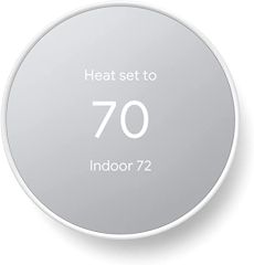 Google Nest Thermostat - Smart Thermostat for Home - Programmable Wifi Thermostat Steel Plate