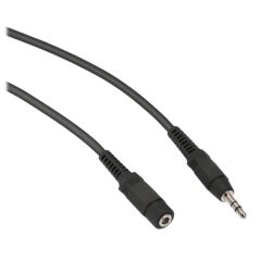 Pearstone 3.5mm Stereo Male to Female Extension Cable (Black, 10')