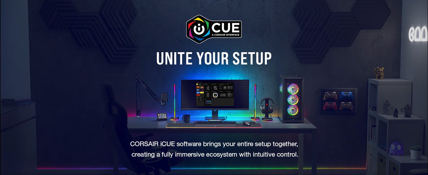 CORSAIR iCUE, immersive ecosystem, intuitive control